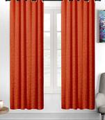 Red polyester Printed Net  curtains