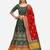 Green Woven Design Semi-Stitched Lehenga & Unstitched Blouse with Dupatta
