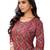 Purple printed cotton cotton-kurtis