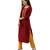 Women Maroon Embroidered Unstitched Dress Material