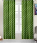 Green polyester Printed Net  curtains