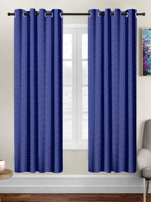 blue polyester Printed Net  curtains 1