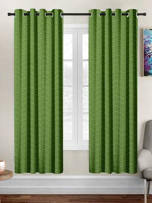 Green polyester Printed Net  curtains 1