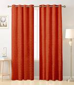 Red polyester Printed Net  curtains