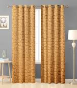 Cream polyester Printed Net  curtains