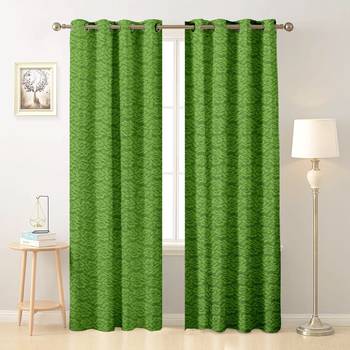 Green polyester Printed Net  curtains 1