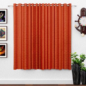 Red polyester Printed Net  curtain 1