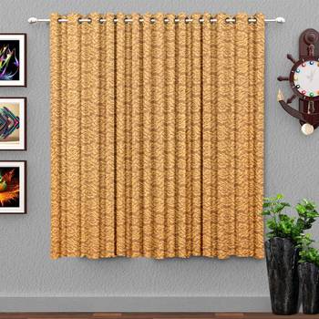 Cream polyester Printed Net  curtain 1