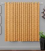 Cream polyester Printed Net  curtain