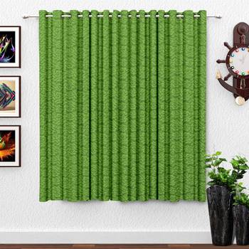 Green polyester Printed Net  curtain 1
