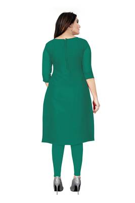 Kimisha Women's Sea Green Georgette Embroidered Work Unstitched Dress Material With Inner 2