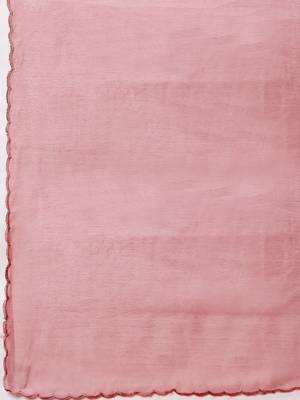 Pink Patchwork Semi-Stitched Lehenga & Unstitched Blouse With Dupatta 5