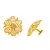 Gold plain Gold-Plated Alloy   Pair EARRING