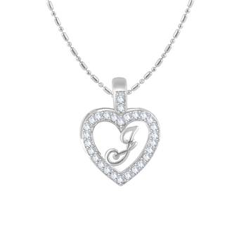 Silver plain Rhodium-Plated Alloy   Pendant   Chain 1