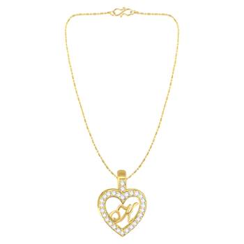 Gold plain Gold-Plated Alloy   Pendant   Chain 3