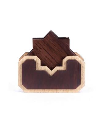 Wood Tea Coaster Set 1