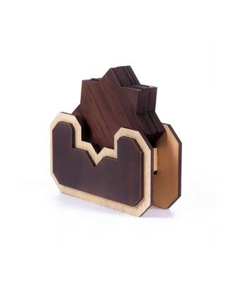 Wood Tea Coaster Set 3