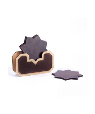 Wood Tea Coaster Set 5