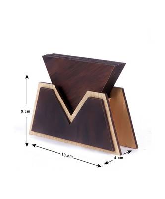 Wood Tea Coaster Set 2
