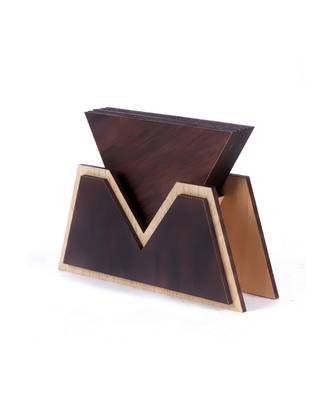 Wood Tea Coaster Set 3