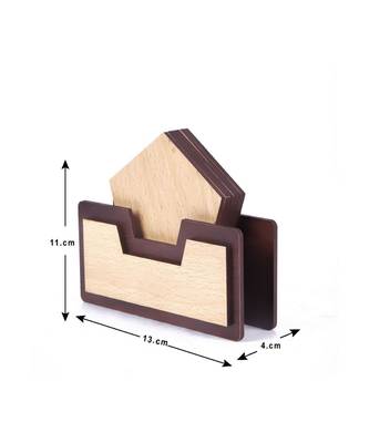 Wood Tea Coaster Set 2