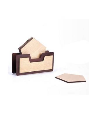 Wood Tea Coaster Set 5