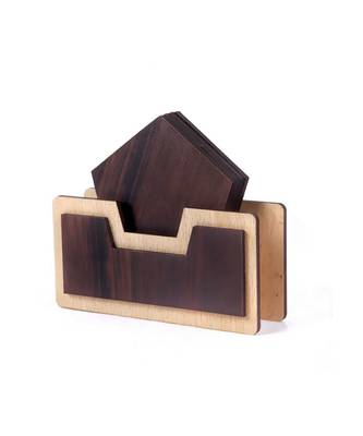 Wood Tea Coaster Set 3