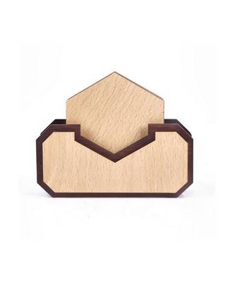 Wood Tea Coaster Set 1