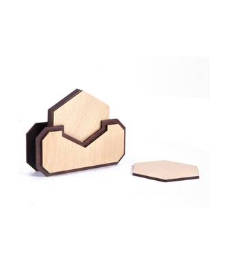 Wood Tea Coaster Set 3