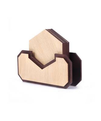 Wood Tea Coaster Set 5