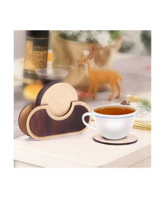 Wood Tea Coaster Set 4