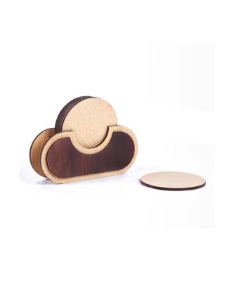 Wood Tea Coaster Set 5