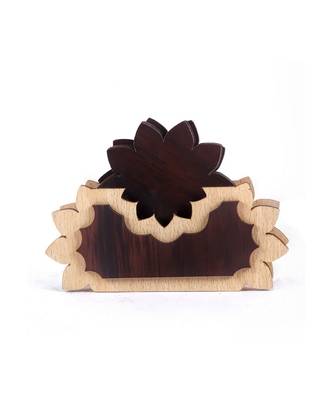 Wood Tea Coaster Set 1