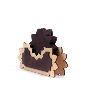 Wood Tea Coaster Set 3