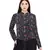 Navy Printed Crepe Top for Women