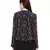 Navy Printed Crepe Top for Women