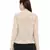 Beige Printed Crepe Top for Women
