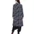 Navy Printed Crepe Top for Women