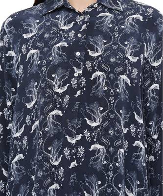 PS Pret by Payal Singhal Navy Colour Printed Crepe Top 7