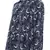 Navy Printed Crepe Top for Women