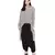 Grey Printed Crepe Top for Women