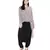 Grey Printed Crepe Top for Women