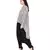 Grey Printed Crepe Top for Women