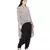 Grey Printed Crepe Top for Women