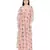 Coral Printed Silkmul Kaftaan for Women
