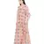 Coral Printed Silkmul Kaftaan for Women