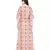 Coral Printed Silkmul Kaftaan for Women