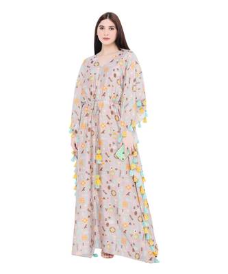 PS Pret by Payal Singhal Lavender Colour Printed Silkmul Kaftan 2
