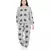Grey Printed Art Georgette Bomber Jacket Set for Women
