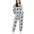 Grey Printed Art Georgette Bomber Jacket Set for Women